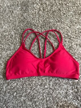 Strappy red bikini top
